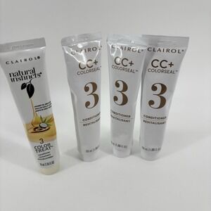 4 Clairol CC + Color-seal Step 3 Conditioner 1.86 Fl Oz Each Nice & Easy